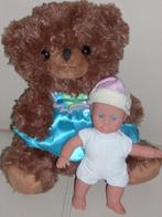 GRAPPIGE MAMA BEER 25cm lang m BABY POPJE 16cm OPH of VERZZ, Ophalen, Zo goed als nieuw, Overige typen