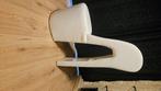 Hakstoel pump stoel wit lakleer, Huis en Inrichting, Ophalen, Overige materialen, Gebruikt, Wit
