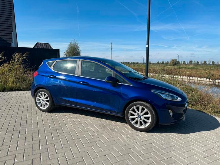 Ford Fiesta 1.0 Ecoboost Titanium 100pk 2018 Blauw 85.000 km, Auto's, Ford, Particulier, Fiësta, Achteruitrijcamera, Airbags, Airconditioning