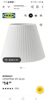 Witte IKEA Lampenkap, 25 tot 50 cm, Wit, Nieuw, Ophalen of Verzenden