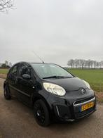 Citroën C1 1.0i 68PK 5D 2012 Zwart, Auto's, Voorwielaandrijving, Euro 5, Stof, Zwart