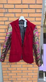 Nieuw upcycled blazer donkerrood fluweel maat S, Kleding | Dames, Nieuw, Ophalen of Verzenden, Jasje, Maat 36 (S)