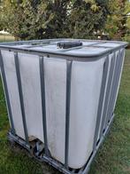 Ibc watervat 1000 liter, Tuin en Terras, Regentonnen, Ophalen, Kunststof, Gebruikt, Met kraantje