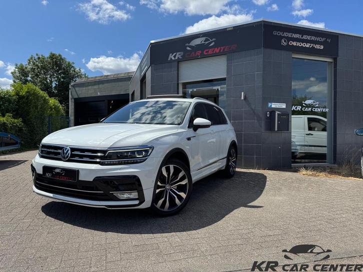 Volkswagen Tiguan 2.0 TSI 4Motion 3x R-line PANO-MEMORY-LEDE, Auto's, Volkswagen, Bedrijf, Te koop, Tiguan, 4x4, ABS, Achteruitrijcamera