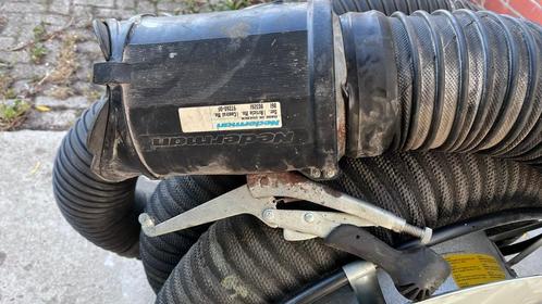 industriële afzuiginstallatie met motor, haspel en flexslang, Doe-het-zelf en Verbouw, Ventilatie en Afzuiging, Gebruikt, Afzuiger
