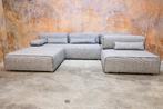 Als NIEUW! grijze stoffen Leolux Ponton Next design hoekbank
