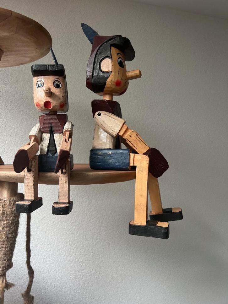 Pinocchio Pinokkio marionet pop houtsnijwerk, Verzamelen, Beelden en Beeldjes, Nieuw, Fantasy, Ophalen of Verzenden