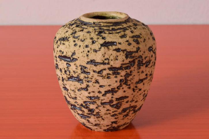 Retro vintage berkenbast vaasje, Antiek en Kunst, Antiek | Vazen, Ophalen of Verzenden