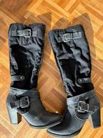 Tamaris zwarte laarzen maat 38, hak 8cm, Ophalen of Verzenden, Gedragen, Zwart, Hoge laarzen