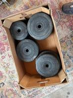 Bumpers/gewichten voor op halter met halterstandaart, Ophalen of Verzenden, Zo goed als nieuw