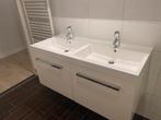 Badkamer meubel wit hoogglas, Huis en Inrichting, Badkamer | Badkamermeubels, 100 tot 150 cm, Ophalen of Verzenden, Zo goed als nieuw