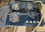 ETNA Gas op Glas kookplaat 60 cm KGG860ZTA, Witgoed en Apparatuur, Kookplaten, Ophalen, Gebruikt, 4 kookzones, Inbouw