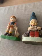 Oude/retro kaarsen meisje en kabouter, Huis en Inrichting, Woonaccessoires | Kandelaars en Kaarsen, Verzenden