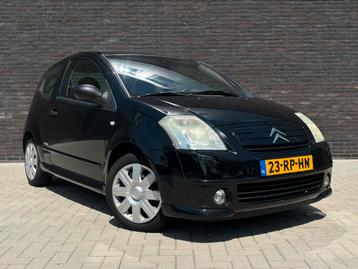 Citroën C2 1.4 VTR 2005 Zwart Airco elec ramen Cruiseconrol  beschikbaar voor biedingen