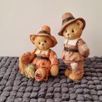 2 TEDDYBEREN Vrienden voor het leven MILES & JEDEDIAH, Ophalen of Verzenden, Nieuw, Beeldje, Cherished Teddies