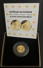 Belgie 12,5 euro 2018 goud 1,25 gram 99,999, Verzenden, België, Losse munt, Goud