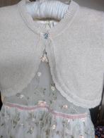 Feestjurkje met bolero, roomwit/bloemen, 98/104, Kinderen en Baby's, Ophalen of Verzenden, Gebruikt, Meisje, Jurk of Rok