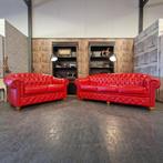 Chesterfield Melbourne Set 2 + 3 zits Rood // NIEUW, Ophalen