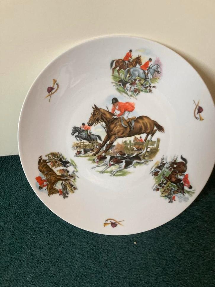 Vintage Winterling Bavaria Bord - Jachttafereel, Antiek en Kunst, Antiek | Servies los, Ophalen of Verzenden