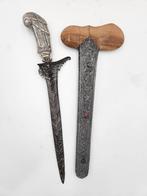 Keris Bali Seselet Pamor Naga Rangsang Godohan Zilver KTB99, Antiek en Kunst, Verzenden