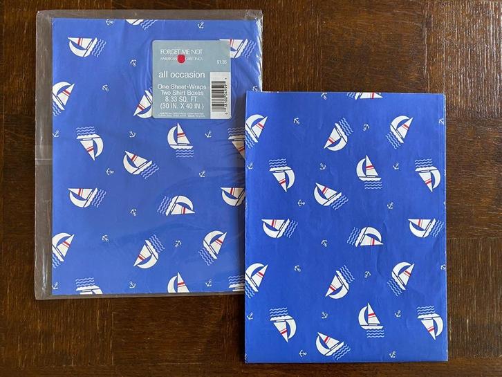 Vintage cadeaupapier uit Amerika – jaren ‘60/’70, Diversen, Cadeaupapier, Nieuw, Ophalen of Verzenden