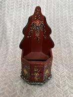 Vintage poppen kakstoel van hout en handbeschilderd, Ophalen of Verzenden, Gebruikt, Accessoires