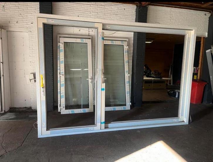 Hefschuifpui / schuifpui / nieuw / kunststof / crème wit, Doe-het-zelf en Verbouw, Kozijnen en Schuifpuien, Nieuw, Schuifpui, Kunststof