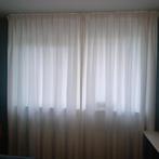 witte, lange  slaapkamer gordijnen, Ophalen, 200 cm of meer, Zo goed als nieuw, 200 cm of meer
