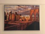 Brooklyn Bridge Tableau - 120x90 cm - Ingelijst, Ophalen, 100 tot 125 cm, 75 cm of meer, Print