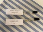DIOR SAMPLES - BOIS D’ARGENT & AMBRE NUIT, Sieraden, Tassen en Uiterlijk, Uiterlijk | Parfum, Verzenden, Zo goed als nieuw