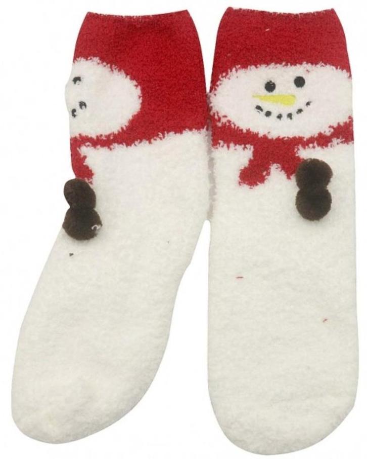 PARTIJ FLUFFY SOKKEN KERST ASSORTI, Diversen, Kerst, Nieuw, Ophalen of Verzenden