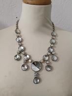 Ketting met grote stenen, Ophalen of Verzenden, Zo goed als nieuw, Zilver, Steen of Mineraal