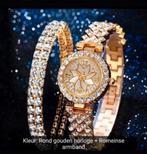Dames horloge + armband €17, Sieraden, Tassen en Uiterlijk, Horloges | Dames, Nieuw, Overige merken, Staal, Ophalen of Verzenden