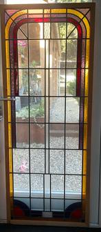 Groot glas in lood raam, Doe-het-zelf en Verbouw, Glas en Ramen, Ophalen, Gebruikt, Minder dan 80 cm, Glas in lood