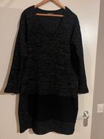 Hebbeding mooie wollen jurk/ maat 46/48, Kleding | Dames, Verzenden, Zwart, Zo goed als nieuw, Onder de knie