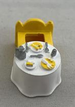 Polly Pocket Tiny Tina's Dinner Time Ring Vintage 1989 Tafel