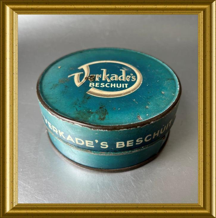 Verkade beschuit proefmonster blik, Verzamelen, Blikken, Gebruikt, Beschuit, Verkade, Ophalen of Verzenden