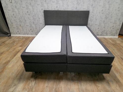 Zeer Mooi Antraciet Boxpring Bed, Huis en Inrichting, Slaapkamer | Boxsprings, Zo goed als nieuw, 160 cm, 200 cm, Tweepersoons