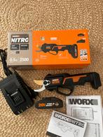 Nieuw Worx accu takken snoeischaar incl accu + lader 95€, Ophalen of Verzenden, Nieuw