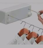 Nieuwe drooglijn voor kleding hangers 4.2 meter. Roze, Tuin en Terras, Droogmolens en Wasrekken, Ophalen of Verzenden, Nieuw, Wasrek