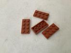Lego plaat 2x4 donker oranje, Ophalen of Verzenden, Gebruikt, Losse stenen, Lego