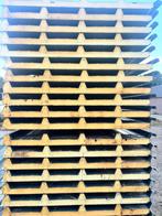 500 m² sandwichpanelen gebruikte dakpanelen 40/80 mm dik, Gebruikt, Zwart, 15 m² of meer, Metaal