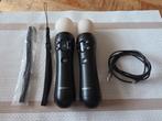 PlayStation Move Motion Controllers (2x), Ophalen of Verzenden, Zo goed als nieuw, Overige controllers