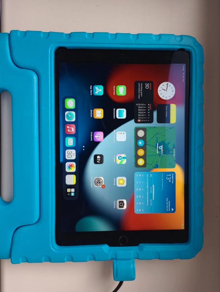 iPad Air 2 64GB - met hoes - Defect scherm, Computers en Software, Android Tablets, Gebruikt, Wi-Fi, 10 inch, 64 GB, Ophalen of Verzenden