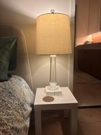 2 Glass Lamps, Huis en Inrichting, Lampen | Tafellampen, Ophalen, Zo goed als nieuw, Minder dan 50 cm