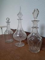 Drie karaffen., Antiek en Kunst, Antiek | Glas en Kristal, Ophalen of Verzenden
