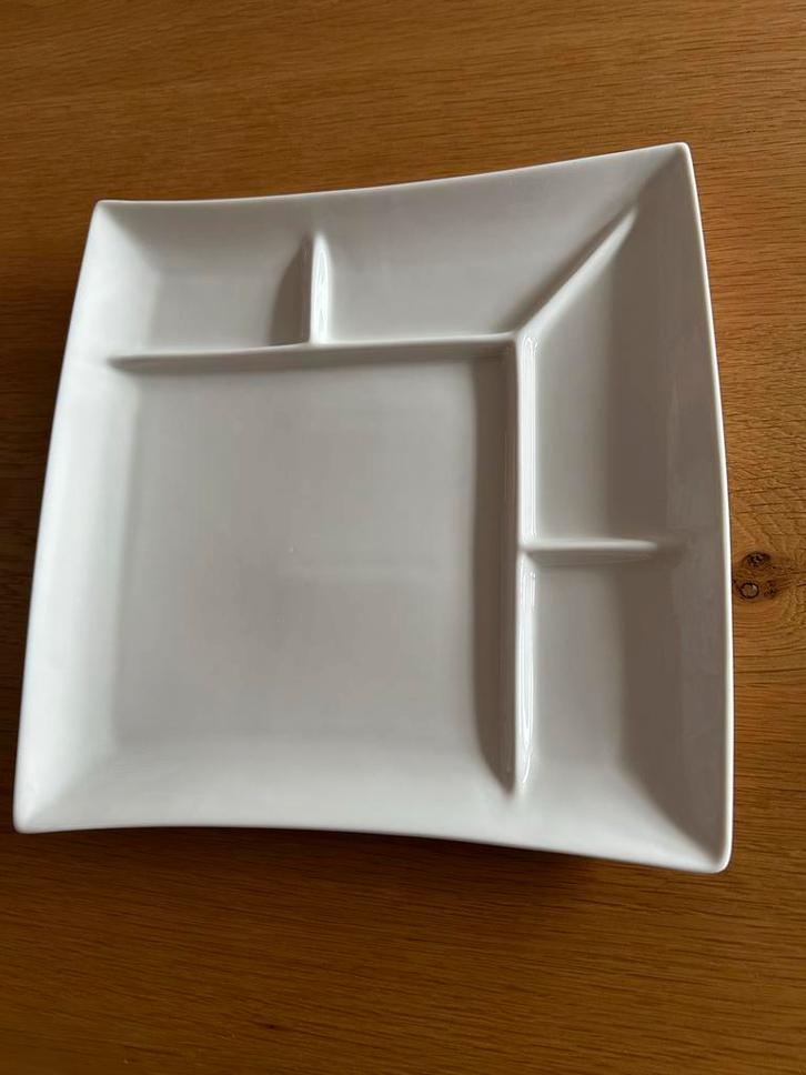 Cosy & Trendy Fondue Borden - 15 stuks, Huis en Inrichting, Keuken | Servies, Zo goed als nieuw, Bord(en), Effen, Porselein, Ophalen of Verzenden