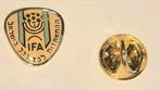 Vintage pin Israelische Voetbalbond IFA, Verzamelen, Ophalen of Verzenden, Gebruikt, Sport, Speldje of Pin