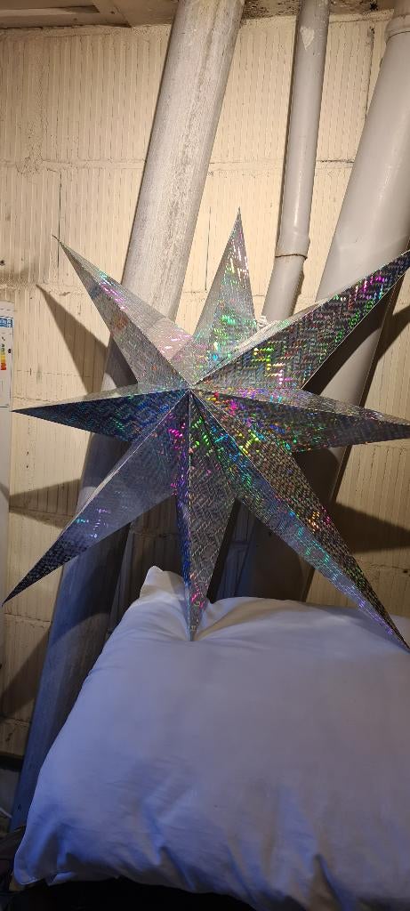 Zilveren kerstster kerst ster, Diversen, Kerst, Zo goed als nieuw, Ophalen