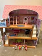 Leuk houten poppenhuis, Kinderen en Baby's, Speelgoed | Poppenhuizen, Ophalen, Gebruikt, Poppenhuis